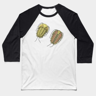 Colored Trilobite Illustration Baseball T-Shirt